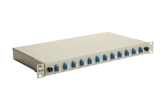 Equip Lwl-Koaxialbox 12-Φachern Lc-duplex Os2 1u Vollgrau