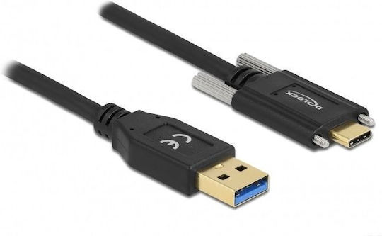 DeLock USB 3.2 Cable USB-C male - USB-A Μαύρο 2m 84019