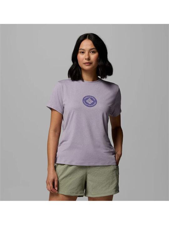 Columbia Дамска тениска Lavender Pearl Heather