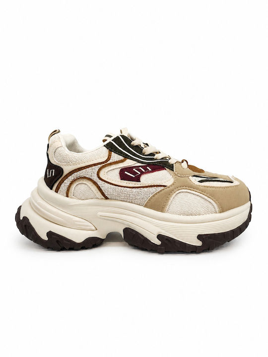 Plato Adidași Chunky pentru femei Bej