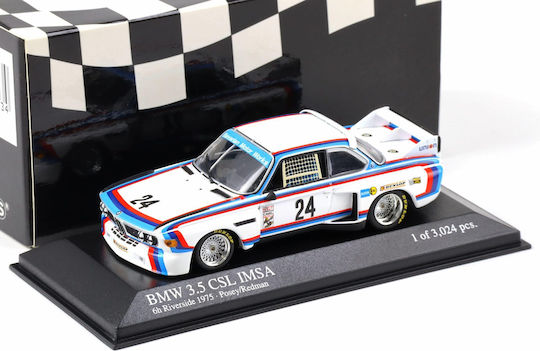 1/43 Bmw 3.5 Csl Imsa Nr.24 S.posey/b.redman 2nd Place 6h Riverside 1975