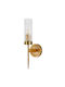 Artekko Wandleuchte mit E14 Lampensockel Gold 10x10cm
