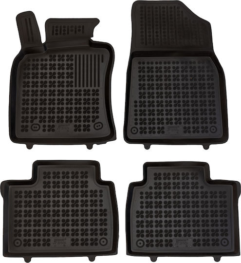 Rubber Floor Mats Black Compatible Toyota Camry VIII XV80 4d HEV 4 Pieces
