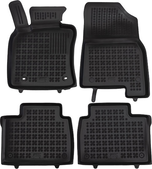 Rubber Floor Mats Black Compatible Toyota Camry Xv80 Hybrid Fire Extinguisher 4 Pieces