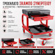 Bortech Rolling Workshop Stool Drawer Organization Pockets 4 Swivel Wheels 360°