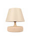 Opviq Hmy Table Lamp for E27 Socket with White Shade and Base