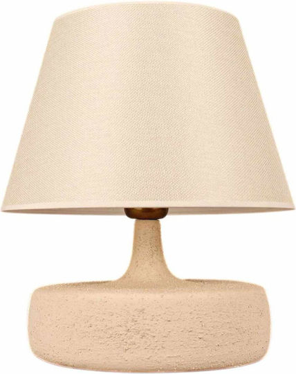 Opviq Hmy Table Lamp for E27 Socket with White Shade and Base