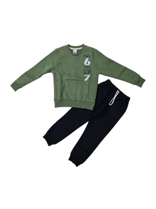 Kids Sweatpants Set Green