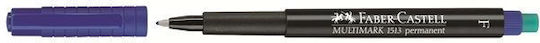 Faber-Castell Multimark Permanent Markers Blue 0.6mm Set 10pcs