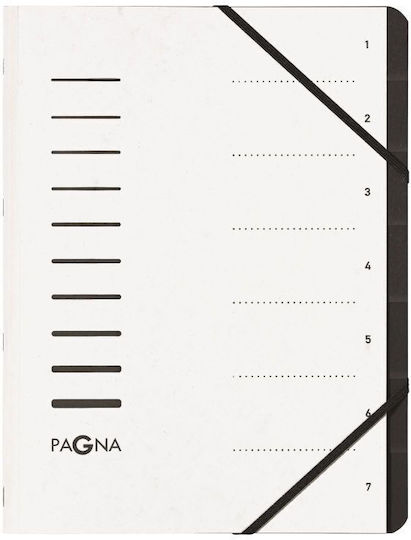 Pagna File Folder With Elastic For A4 Paper White
