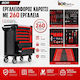 Bortech Metallischer Werkzeugkisten WJS-T0703-260-Rot