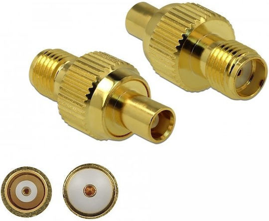 DeLock 89988 Конвертор SMA / MCX / Коаксиален женски към SMA / Коаксиален женски