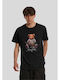 Keep On Pushing Bear Tee Black