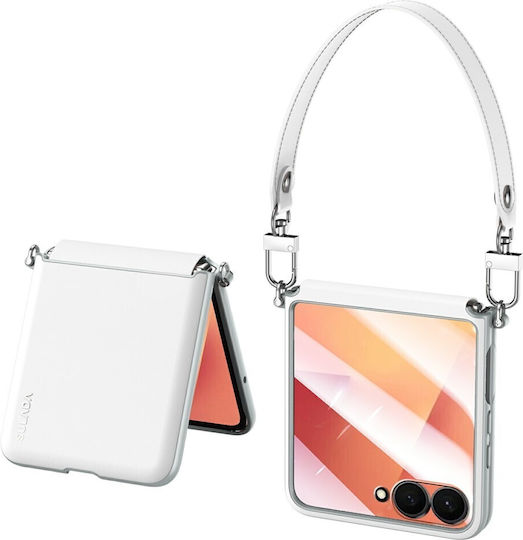 Sulada Robuste Handyhülle Nackenriemen Weiß Samsung Galaxy Z Flip8 5g