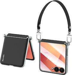 Sulada Σκληρή Θήκη Λουράκι Καρπού Black Samsung Galaxy Z Flip8 5g