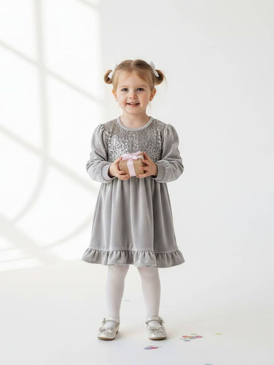 Girls Dress Silver