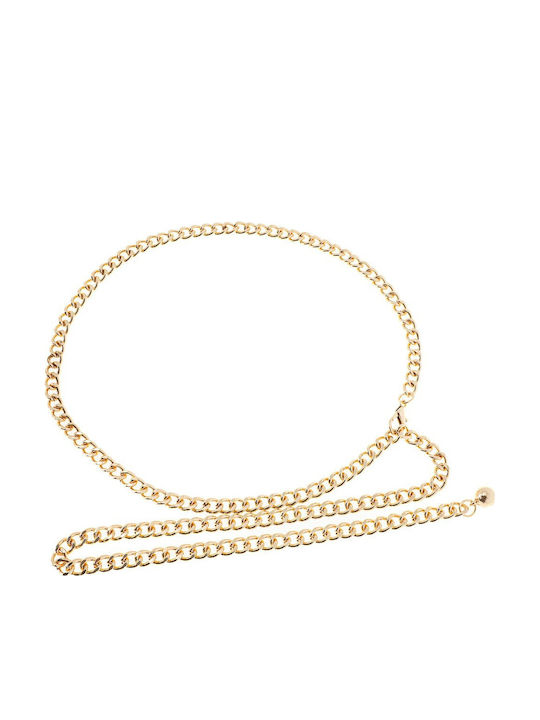 FantazyStores Women's Chain Belt Gold