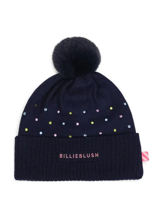 Kinder Beanie Gestrickt Blau