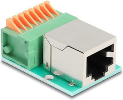 DeLock Единичен мрежов контакт RJ45 Тип Cat5e 90652 DeLock Единичен мрежов контакт RJ45 Тип Cat5e 90652
