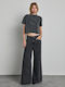 Lovely Damen Jeans Panteloni Schwarz