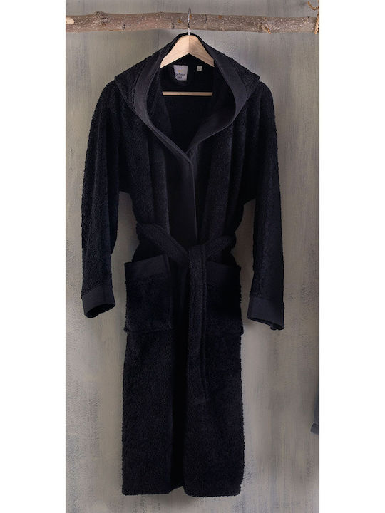 Rythmos Amadeus Halat de baie cu glugă Black 42...
