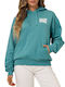 Women's Sweatshirt Hooded Teal