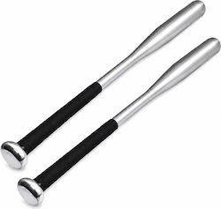 Set Two Depox Aluminum Baseball Bats 63 Cm Silver
