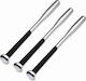 Set de trei bâte de baseball Depox din aluminiu 63 cm argintii
