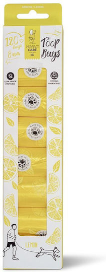 Perfect Care Σακουλακια Περιττωματων Σκυλου Lemon 8 Ρολα × 15 Τεμαχια