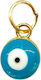 Turquoise White Evil Eye Ring–Evil Eyes Crafts Jewelry & Charms 8mm 50pcs M167t Riniotis Rin-m167t