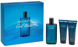 Davidoff Cool Water Мъжки Парфюмен Комплект с Тоалетна Вода 3 Бройки Davidoff Cool Water Мъжки Парфюмен Комплект с Тоалетна Вода 3 Бройки
