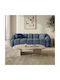 Octavio Τριθέσιος Καναπές Navy Blue 233x80x70εκ.