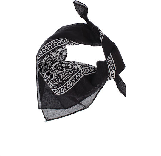 ButicCochet Baumwollbandana Mandala Muster 55x55 Cm Schwarz Es3369