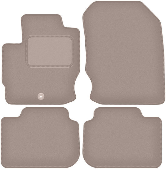 Covorașe Auto Velur Mitsubishi Colt Vii Hb Fără Ventilație 2008-2012 Bej