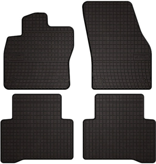 Rubber Car Mats Volkswagen Touran Ii Minivan 2016 Black Fitted