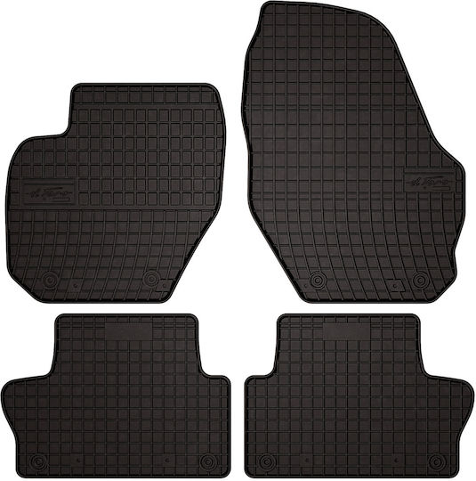 Rubber Car Mats Volvo Xc60 I Crossover 2008-2017 Black Fitted