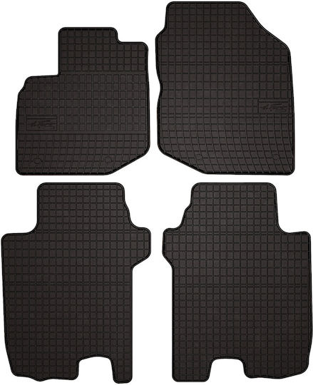 Gummi Auto Fußmatten Honda Jazz III Hatchback 2011-2014 Schwarz Passgenau