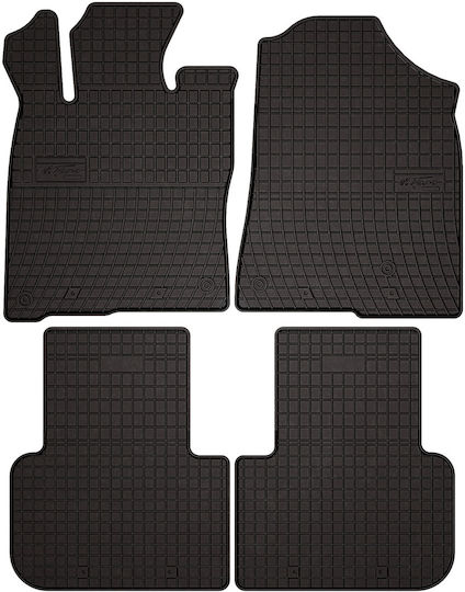 Rubber Car Mats Honda Civic Xi Hybrid 2022 Black Fitted