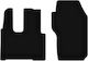 Basic Black Velour Mats Mercedes Actros Mp4 Truck Without Pneumatic Seats 0