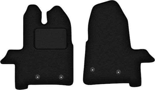 Velour Black Car Mats Ford Transit Van 2019