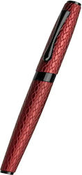 Diplomat Писалка Medium 0.8mm Сива с Бордо Мастило
