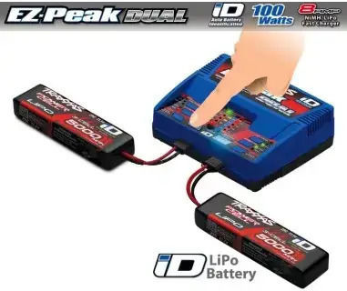 Ez-peak Dual Charger Pack 2 X 5000mah 3s Lipo 2872x Traxxas