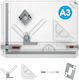 Set 2 Instrumente Geometrice Din Plastic Transparente