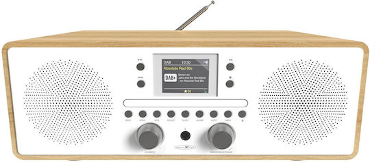 Reflexion HRA21DAB+ Επιτραπέζιο Ραδιόφωνο Ρεύματος DAB+ με Bluetooth Καφέ