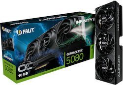 Palit GeForce RTX 5080 16GB GDDR7 Infinity 3 OC Видео карта Palit GeForce RTX 5080 16GB GDDR7 Infinity 3 OC Видео карта
