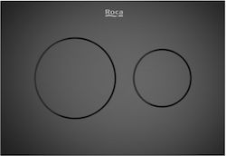 Flush Plate PS3 Dual Duplo S Titanium Black Roca