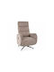 Detroit 1032 Πολυθρόνα Relax Περιστρεφόμενη Ύφασμα 83x112x67cm