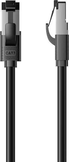 Vention S/FTP Cat.7 (10Gbps) Καλώδιο Δικτύου Ethernet 0.5m Μαύρο