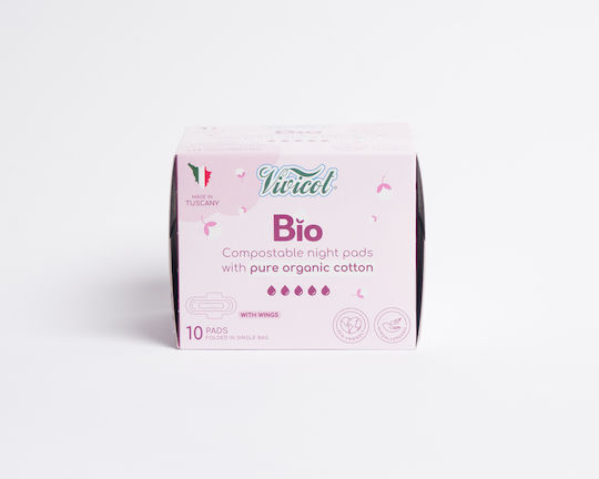 Vivicot Bio Σερβιέτες με Φτερά Νυκτός 2τμχ