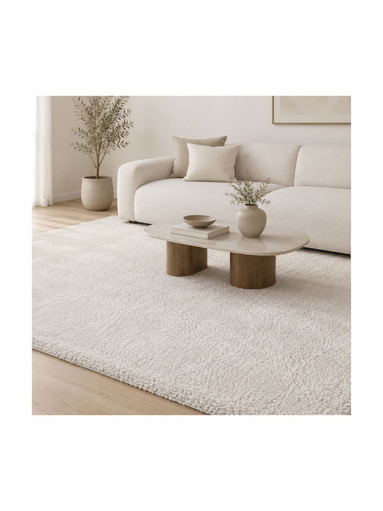 Polcarpet Satin Shaggy Teppich Rechteckig Beige...